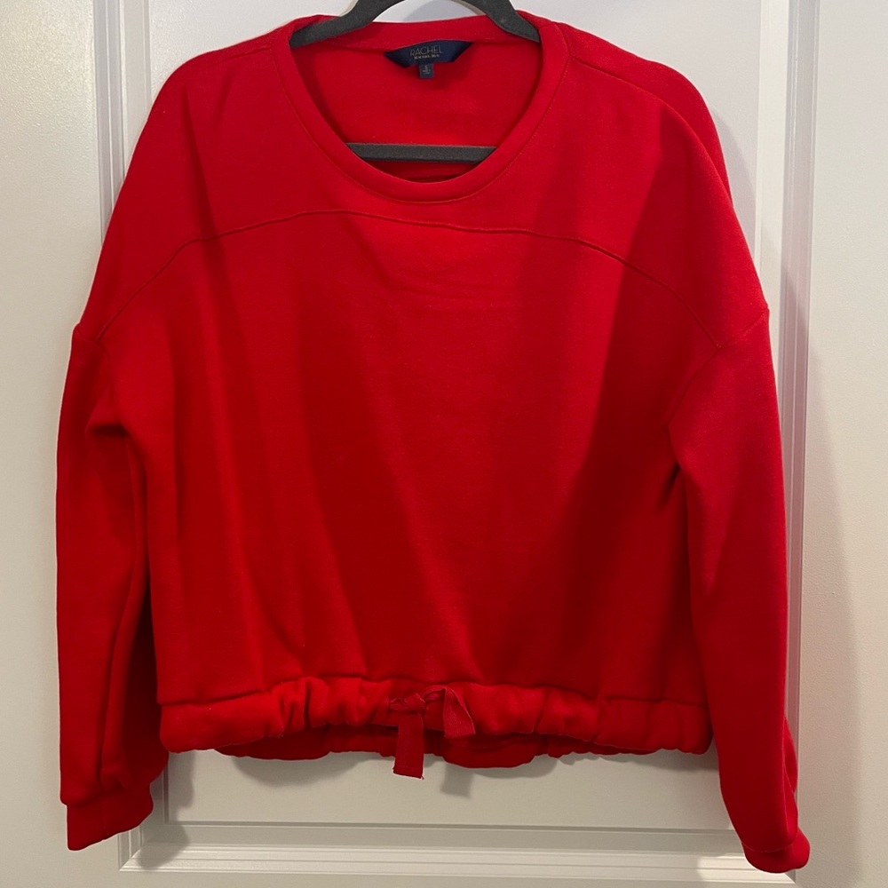 Red Crop Sweatshirt